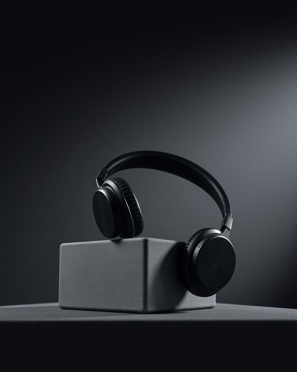 Studio product photo of wireless headphones